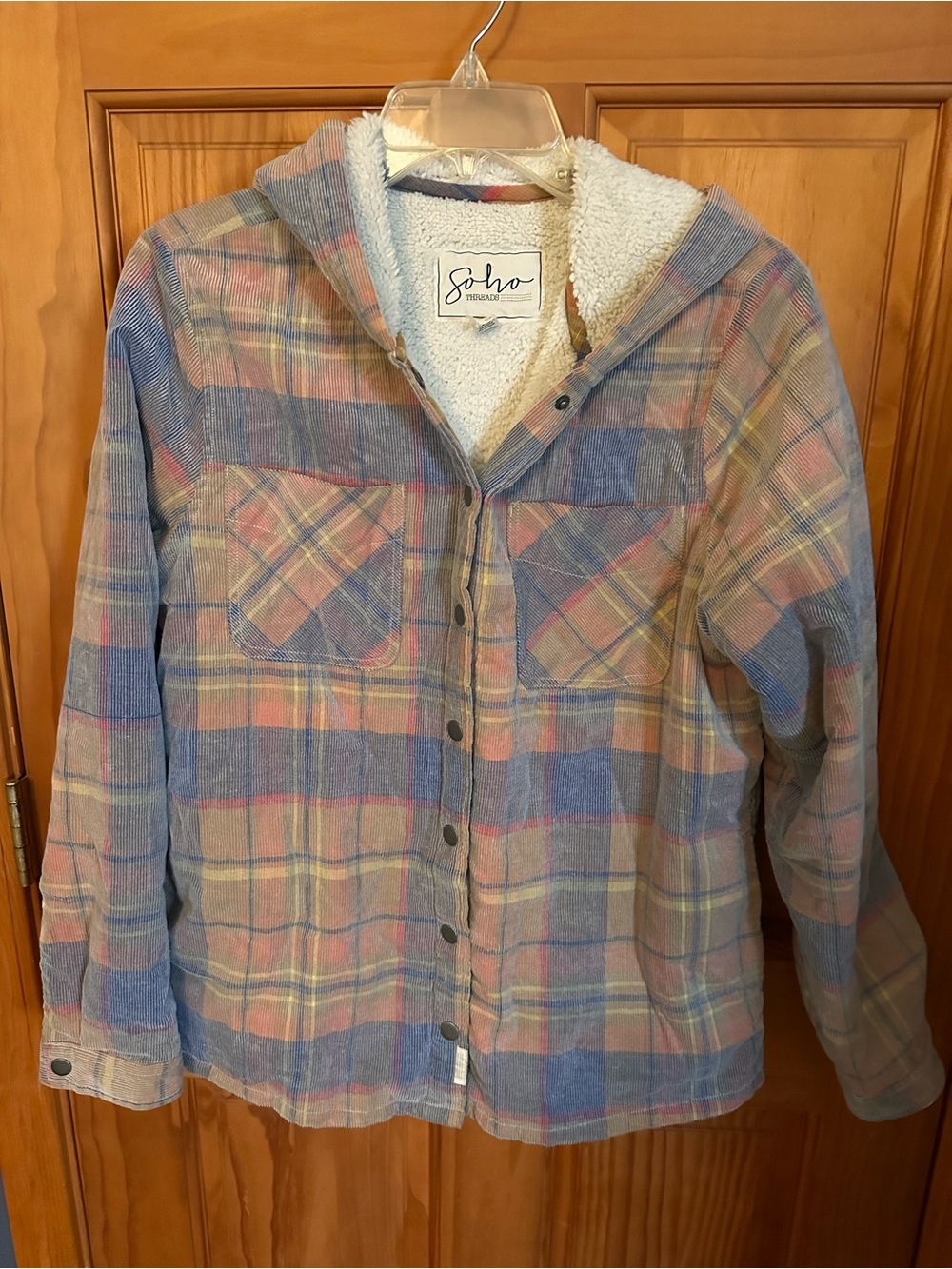 Soho Cozy Sherpa Jacket - Cream
